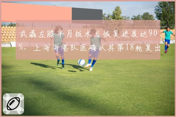 武磊左膝半月板术后恢复进度达90%，上海海港队医确认其第18轮复出概率超80%